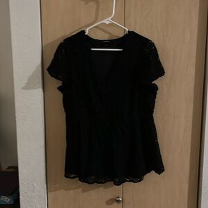 Torrid size 0 black lace top empire waist